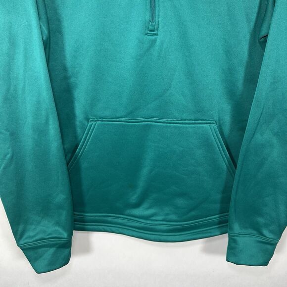 Under Armour 1/4 Zip Pullover Jacket Womens Size Large Teal Camo Colorblock - Picture 3 of 12